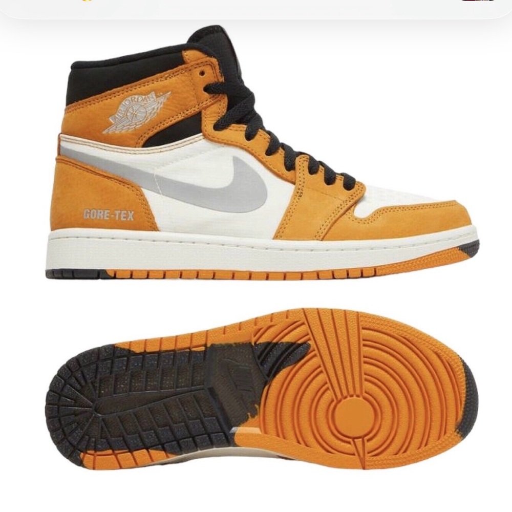 Nike Athletic Shoes - Orange, Black, White